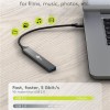 Goobay USB 3.2 Hub 4 Θυρών με σύνδεση USB-C Γκρι