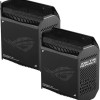 Asus ROG Rapture GT6 WiFi Mesh Network Access Point Wi‑Fi 6 Tri Band (2.4 & 5 & 5GHz) σε Διπλό Kit Μαύρο
