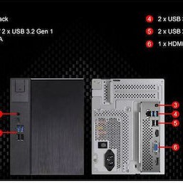 ASRock DeskMeet X300 Barebone AMD AM4, ATX 500W