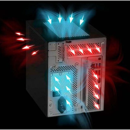 ASRock DeskMeet X300 Barebone AMD AM4, ATX 500W