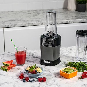 Ninja Μπλέντερ για Smoothies 0.7lt 1000W Γκρι BN495EU