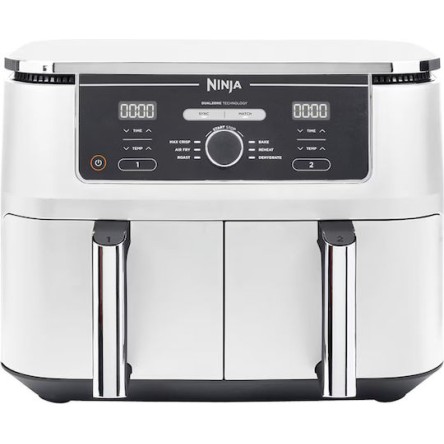 Ninja Foodi Air Fryer με Διπλό Αποσπώμενο Κάδο 9.5lt Λευκό