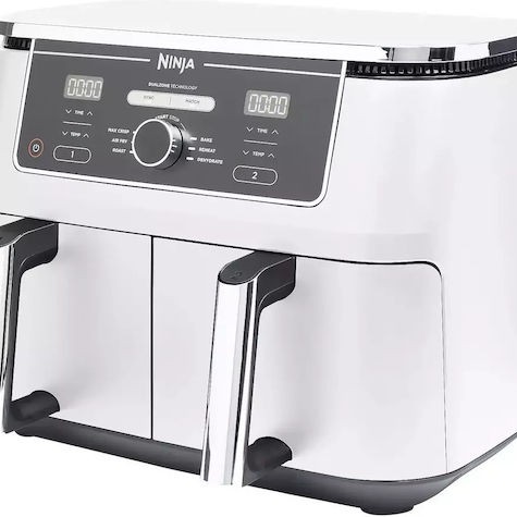 Ninja Foodi Air Fryer με Διπλό Αποσπώμενο Κάδο 9.5lt Λευκό
