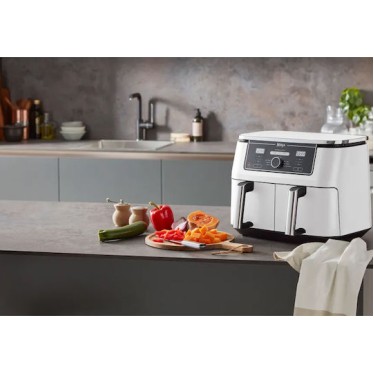 Ninja Foodi Air Fryer με Διπλό Αποσπώμενο Κάδο 9.5lt Λευκό