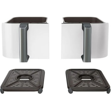 Ninja Foodi Air Fryer με Διπλό Αποσπώμενο Κάδο 9.5lt Λευκό