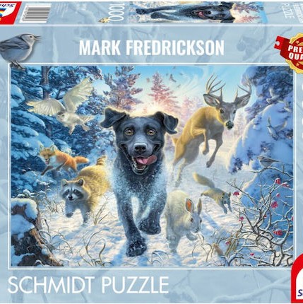 Fredrickson: Labrador In Snow Puzzle 2D 1000pcs