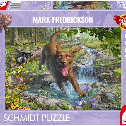 Fredrickson: Retriever In Spring Puzzle 2D 1000pcs