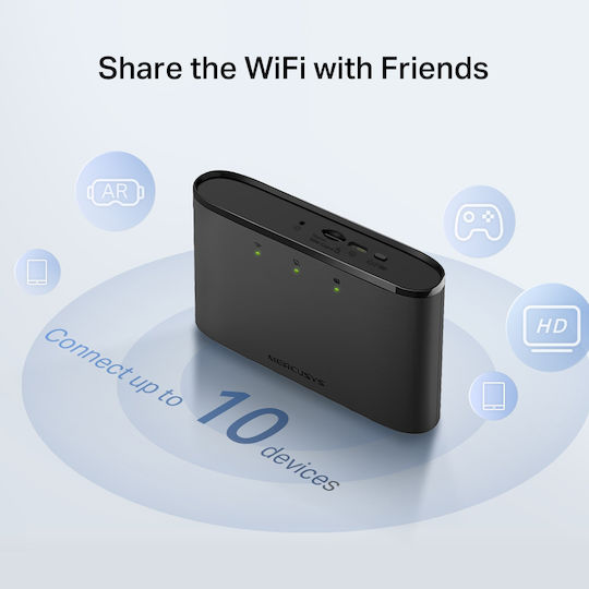 Mercusys MT110 Ασύρματο 4G Φορητό Hotspot Wi‑Fi 4