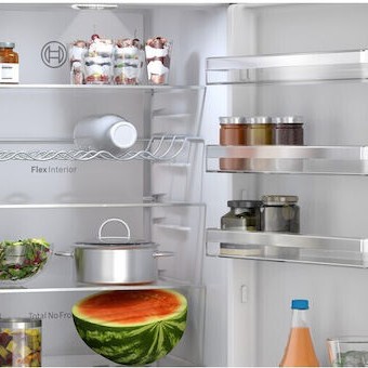 Bosch Ψυγειοκαταψύκτης 363lt NoFrost Υ203xΠ60xΒ66.5εκ. Γκρι KGN39OCAF