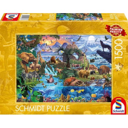 Schmidt 58866 Puzzle 1500pcs A Wildlife Panorama - Steve Crisp