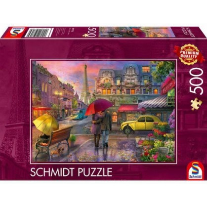 Parisian Charm in the Rain Puzzle 2D 500pcs
