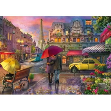 Parisian Charm in the Rain Puzzle 2D 500pcs