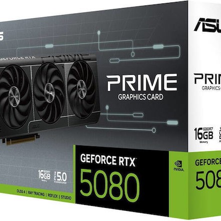 Asus GeForce RTX 5080 16GB GDDR7 Prime Κάρτα Γραφικών