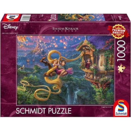 Puzzle 2D Kinkade: Disney Dreams Collection: Rapunzel Tangled Up In Love 1000pcs
