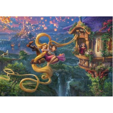 Puzzle 2D Kinkade: Disney Dreams Collection: Rapunzel Tangled Up In Love 1000pcs