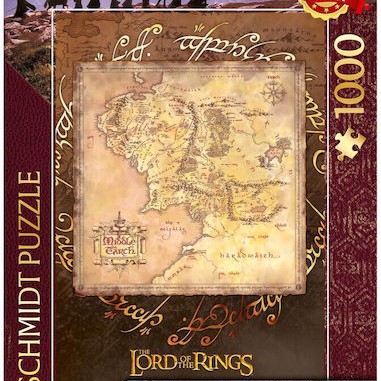 Lord Of The Rings Map Of Middle Earth Puzzle 2D 1000pcs
