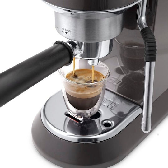 De'Longhi Dedica Arte Μηχανή Espresso 1300W Πίεσης 15bar Γκρι