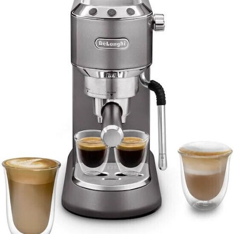De'Longhi Dedica Arte Μηχανή Espresso 1300W Πίεσης 15bar Γκρι
