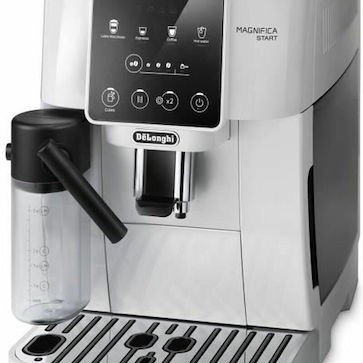 De'Longhi Magnifica Start Αυτόματη Μηχανή Espresso 1450W Πίεσης 15bar για Cappuccino με Μύλο Άλεσης Λευκή