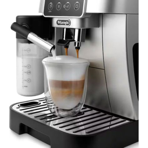 De'Longhi Magnifica Start Αυτόματη Μηχανή Espresso 1450W Πίεσης 15bar με Μύλο Άλεσης Ασημί