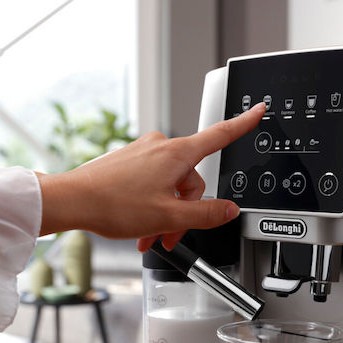 De'Longhi Magnifica Start Αυτόματη Μηχανή Espresso 1450W Πίεσης 15bar με Μύλο Άλεσης Ασημί