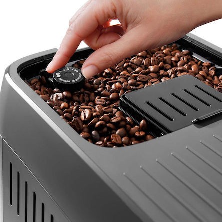 De'Longhi Magnifica Plus Αυτόματη Μηχανή Espresso 1450W Πίεσης 15bar με Μύλο Άλεσης Μαύρη