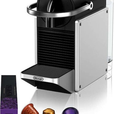 De'Longhi Pixie Καφετιέρα για Κάψουλες Nespresso Πίεσης 19bar Silver