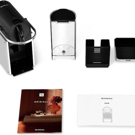 De'Longhi Pixie Καφετιέρα για Κάψουλες Nespresso Πίεσης 19bar Silver
