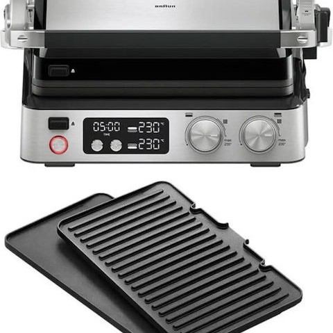 Braun MultiGrill 7 Τοστιέρα Γκριλιέρα με Αποσπώμενες Πλάκες 2000W Μαύρη
