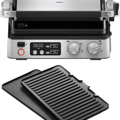 Braun MultiGrill 7 Τοστιέρα Γκριλιέρα με Αποσπώμενες Πλάκες 2000W Μαύρη