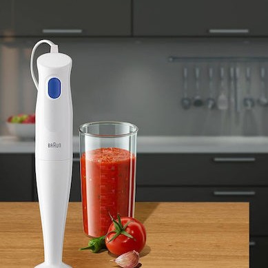 Braun Multiquick 1 Ραβδομπλέντερ με Ανοξείδωτη Ράβδο 450W Λευκό