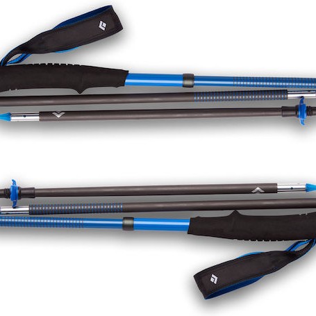 Black Diamond Σπαστά Μπατόν Ορειβασίας από Ανθρακόνημα 2τμχ Μαύρα