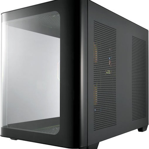 FSP/Fortron S380 Gaming Midi Tower Κουτί Υπολογιστή με Πλαϊνό Παράθυρο και RGB Φωτισμό Μαύρο