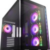 FSP/Fortron M580 Gaming Midi Tower Κουτί Υπολογιστή με Πλαϊνό Παράθυρο και RGB Φωτισμό Μαύρο
