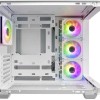 FSP/Fortron M580 Gaming Midi Tower Κουτί Υπολογιστή με Πλαϊνό Παράθυρο και RGB Φωτισμό Λευκό