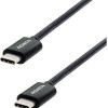 Adata USB 2.0 Cable USB-C male - USB-C 100W Μαύρο 2m (CACC-200PN-BK)