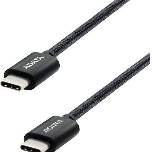 Adata USB 2.0 Cable USB-C male - USB-C 100W Μαύρο 2m (CACC-200PN-BK)