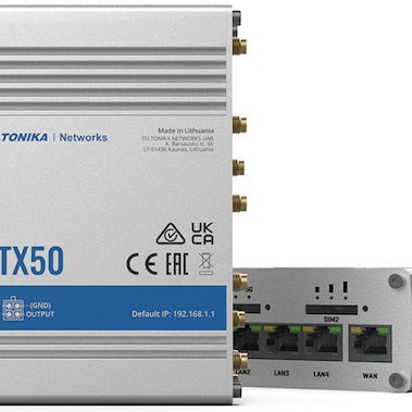 Teltonika RUTX50 Ασύρματο 5G Mobile Router Wi‑Fi 5 με 4 Θύρες Gigabit Ethernet