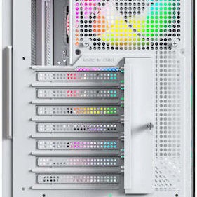 Montech XR Wood Gaming Midi Tower Κουτί Υπολογιστή με Πλαϊνό Παράθυρο και ARGB Φωτισμό Λευκό