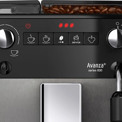 Melitta Avanza F 270-100 Αυτόματη Μηχανή Espresso 1450W Πίεσης 15bar για Cappuccino με Μύλο Άλεσης Γκρι