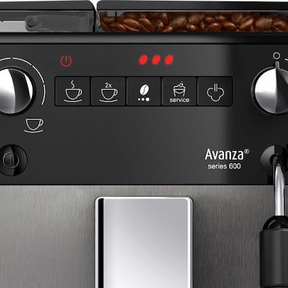 Melitta Avanza F 270-100 Αυτόματη Μηχανή Espresso 1450W Πίεσης 15bar για Cappuccino με Μύλο Άλεσης Γκρι