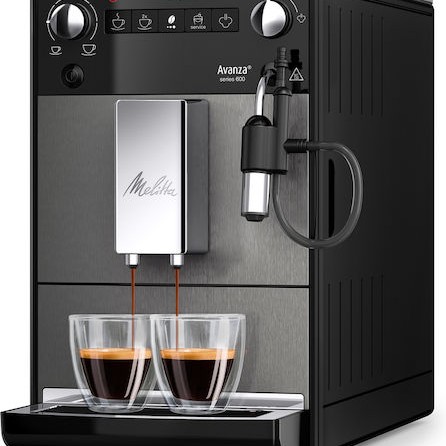 Melitta Avanza F 270-100 Αυτόματη Μηχανή Espresso 1450W Πίεσης 15bar για Cappuccino με Μύλο Άλεσης Γκρι