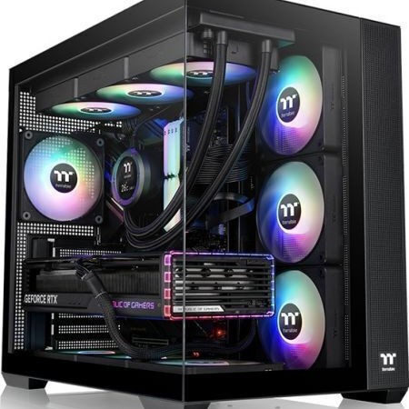 Thermaltake View 380 XL TG ARGB Gaming Midi Tower Κουτί Υπολογιστή με Πλαϊνό Παράθυρο Μαύρο