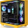 Thermaltake View 380 XL TG ARGB Gaming Midi Tower Κουτί Υπολογιστή με Πλαϊνό Παράθυρο Bumblebee