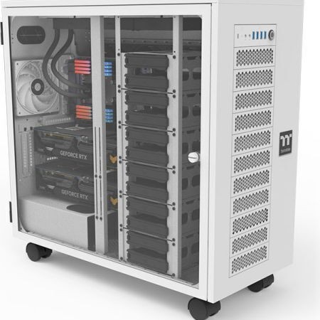 Thermaltake AX700 TG Full Tower Κουτί Υπολογιστή με Πλαϊνό Παράθυρο Snow