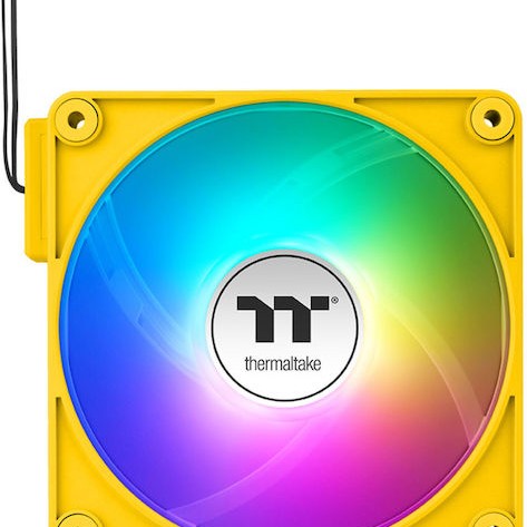 Thermaltake CT120 EX Reverse Case Fan με ARGB Φωτισμό και Σύνδεση 3-Pin / 4-Pin PWM 3τμχ Bumblebee