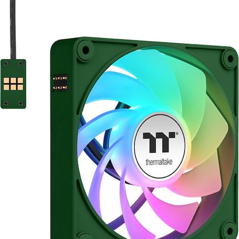 Thermaltake CT140 EX Reverse Case Fan με Πράσινο Φωτισμό και Σύνδεση 3-Pin / 4-Pin PWM 3τμχ Πράσινο