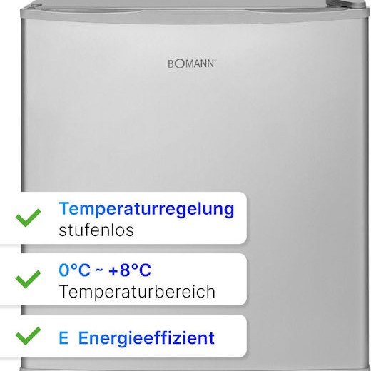 Bomann Mini Bar 42lt Υ51xΠ45xΒ45εκ. Inox KB 7346