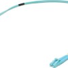 Ubiquiti Καλώδιο Οπτικής Ίνας LC-LC 0.5m Τιρκουάζ