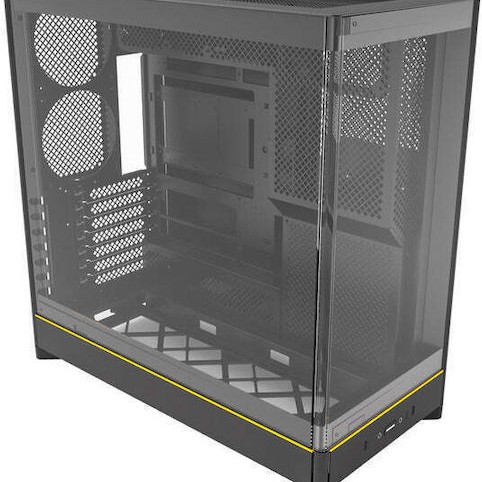 Montech HS02 Gaming Midi Tower Κουτί Υπολογιστή με Πλαϊνό Παράθυρο Μαύρο